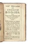 HALL, JOHN. Select Observations on English Bodies; or, Cures . . . performed upon very eminent Persons in desperate Diseases. 1657